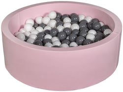 Piscine à balles Aire de jeu + 300 balles rose blanc,gris - Velinda
