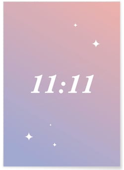 Affiche 11h11 | A3 : 29,7x42cm