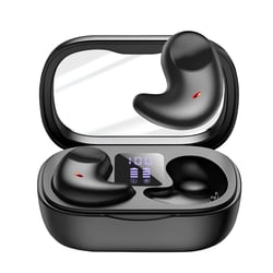 Avizar Écouteurs sans Fil Bluetooth 5.3 Stéréo avec Basses et Réduction du bruit Active Noir