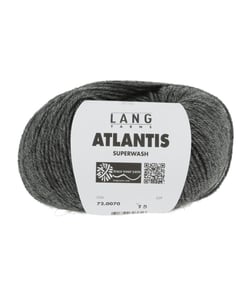 Pelote de laine vierge ATLANTIS - Lang Yarns 0070 gris