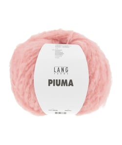 Pelote de laine et coton à tricoter PIUMA - Lang Yarns 28 Rose