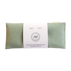 Masque yeux yoga - Lin vert kaki - Le Gang des Fougères