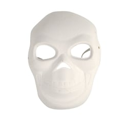 MégaCréa DIY - Masque enfant tête de mort + élastique 21,5 x 16 cm
