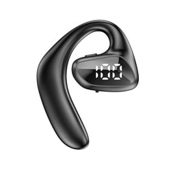 Ecouteurs Bluetooth Rouge Confortables Etanches Avec Annonce Vocale Et AI Noir YONIS