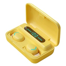 Ecouteurs Bluetooth Avec Réduction De Bruit Et Affichage Digital Innovant Jaune YONIS