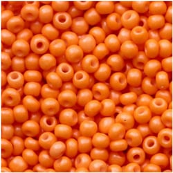 Sachet de 500g de perles de rocailles orange - loisir créatif bracelet collier