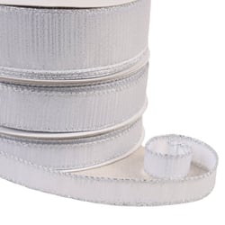 Bobine 25m ruban métallique laitonné argent