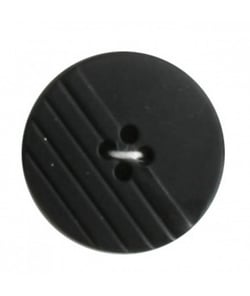 Carte de 2 boutons stylisés noirs 28mm - Distrifil Noir