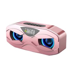 Enceinte Bluetooth Portable 6D Son Surround- Lumière Ambiante Autonomie 12h Rose YONIS