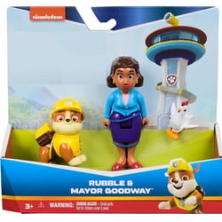Pat patrouille mme goodway + poule galinetta + ruben - 3 figurines - chien - paw patrol - spin master - 20148185