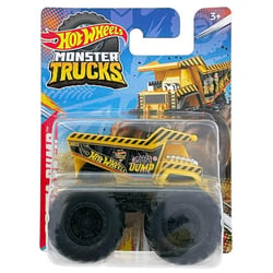 Monster trucks gotta dump - véhicule miniature - camion jaune - echelle 1.70 - MATTEL