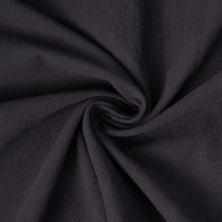Tissu Coton Lavé aspect Lin uni Noir