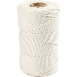 Cordon pour Macramé, L : 198 m, d 2 mm, blanc cassé, 330 gr/ 1 rouleau