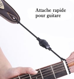 SOLDIER® Attache Rapide Pour Sangle - Pour Guitare Acoustique/Folk