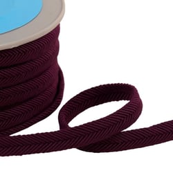 Double cordon fils 10mm violet au mètre