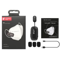 Microphone Sans Fil Portable Pratique Avec Son Clair Et Puissant pour masque
