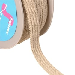 Bobine 20m Galon quatre cordons 15mm beige/or