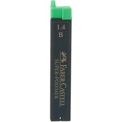Mine de rechange pour porte-mines Faber-Castell - 1,4 mm - Dureté B - Lot de 12 étuis de 6 mines