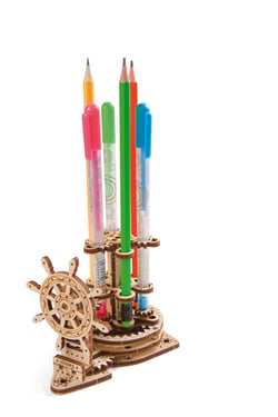 Maquette en bois Ugears Porte-Stylo Gouvernail 51 pièces 11 cm