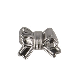 Bouton mini noeud 15mm gris foncé