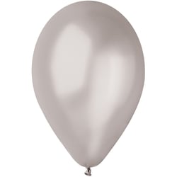 10 Ballons Argent Nacré Ø30cm