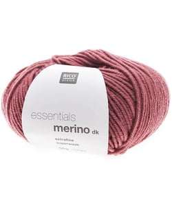 Fil de laine à tricoter ESSENTIALS MERINO DK - Rico Design 80 Rouge