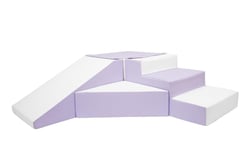 Set de 4 blocs en EPS blanc voilet - Velinda - Gris