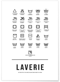 Affiche Laverie | A3 : 29,7x42cm