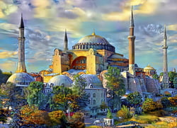 Puzzle 1000 pièces - Hagia Sophia, Istanbul, Turkey - Bluebird Puzzle
