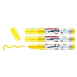 Lot de 3 feutres de coloriage - EDDING - Jaune - Pointe fibre 3 mm