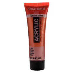 Peinture acrylique en tube - Cuivre - 805 - Amsterdam - 20ml