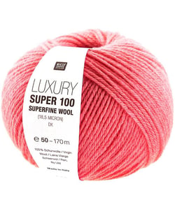 Pelote de laine Luxury Super 100 superfine wool dk - Rico Design 05 Rose