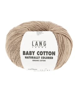 Pelote à tricoter BABY COTTON NATURALLY COLORED – Lang Yarns 03 Marron