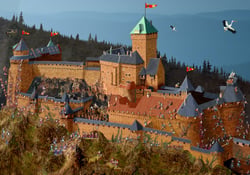Puzzle 1000 pièces - François Ruyer - Château du Haut-Koenigsbourg - Grafika