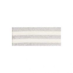 Bobine 25m Galon bandes argent/ecru