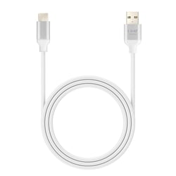 LinQ Câble USB vers USB C Fast Charge 3A Synchronisation Longueur 1.5m Argent