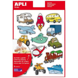 Apli Agipa - Gommettes les transports x 45