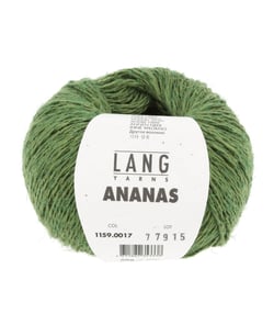 Pelote à tricoter ANANAS – Lang Yarns - Fil durable en lyocell et fibres d’ananas 17 Vert