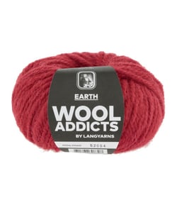 Pelote de Laine et Alpaga à tricoter EARTH - Wool Addicts 0060 Rouge