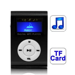 Lecteur MP3 Clip Métal Magenta Écran LCD 1.1' Carte TF USB 2.0 Chargement Rapide Noir YONIS