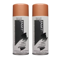 Lot de 2 sprays de peinture - rose gold - AMT