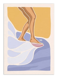 Affiche 50 x 70 cm -  Nose Riding - Art Rider