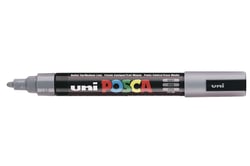 Lot de 6 Marqueurs pointe conique moyenne POSCA PC5M 1,8 - 2,5mm Gris POSCA