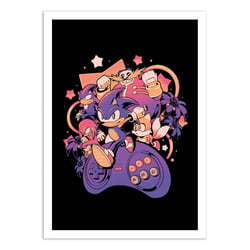Affiche 50 x 70 cm -  Play fast Sonic - EduEly