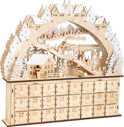 Calendrier de l'Avent Plaisir du ski - Smallfoot - Beige