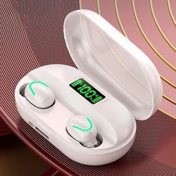 Ecouteurs Bluetooth 5.0 TWS Sans Fil Affichage Digital Confort Et Performance Blanc YONIS