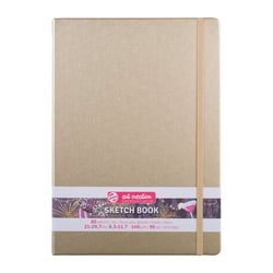 Carnet Croquis A4 - 21 x 29,7 cm - 80 feuilles - 140g - Or blanc - Royal Talens