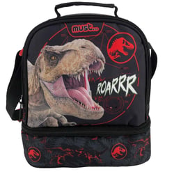 Sac goûter isotherme Jurrasic Rex 24 CM sac déjeuner