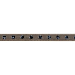 Disquette 25m galon Pois 10mm Taupe