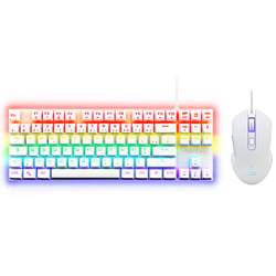 Ensemble clavier et souris Gamer - The G-Lab Combo Mercury - Blanc